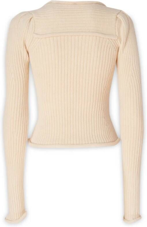 SPORTMAX Ronde hals gekweek Beige Dames