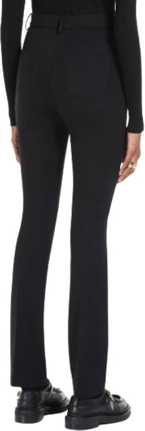 SPORTMAX Zwarte stretch wollen broek Black Dames