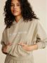 Sporty & Rich Beige Cropped Hoodie met Logo Print Beige Dames - Thumbnail 2