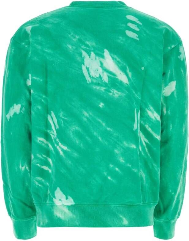 Sporty & Rich Stijlvolle Groene Katoenen Sweatshirt Groen Heren