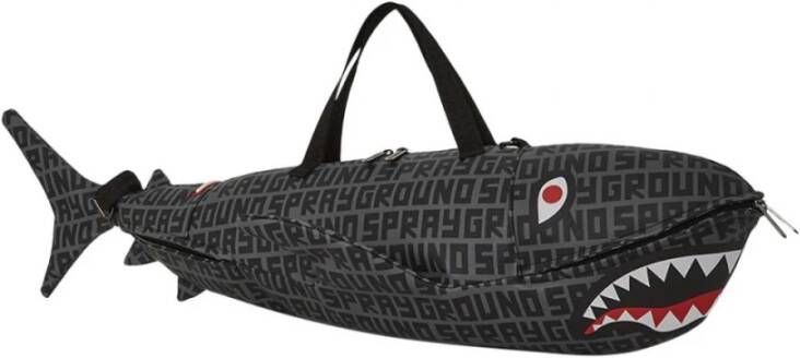 Sprayground Split Infinity Check Haai-Vormige Duffle Tas Black Heren