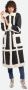Stand Studio Lange Faux Shearling Jas Zwart Multicolor Dames - Thumbnail 2