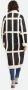 Stand Studio Lange Faux Shearling Jas Zwart Multicolor Dames - Thumbnail 3