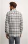 State of Art casual overhemd wijde fit beige geruit katoen - Thumbnail 3