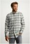 State of Art casual overhemd wijde fit beige geruit katoen - Thumbnail 4