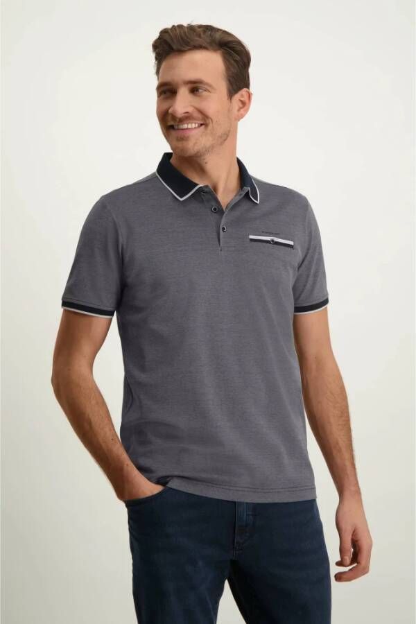 State of Art Poloshirt Piqué Donkerblauw - Foto 2