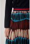 Stella Jean Geplooide Midi Rok met Tribale Print Multicolor Dames - Thumbnail 3