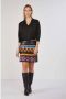 Stella Jean Geometrische Franje Imitatie Leren Minirok Multicolor Dames - Thumbnail 2