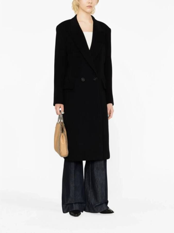 Stella Mccartney Double-Breasted Coats Zwart Dames