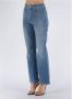 Stella Mccartney Flared Jeans Hoge Taille Stretch Denim Blue Dames - Thumbnail 5
