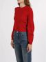 Stella Mccartney Gebreide kleding met ronde hals en geperforeerd V-patroon Red Dames - Thumbnail 2