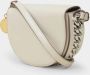 Stella Mccartney Small Flap Shoulder Bag in White Vegan Leather Wit Dames - Thumbnail 3