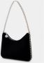 Stella Mccartney Hobo bags Falabella Mini Velvet Crystal Chain Bag in zwart - Thumbnail 7