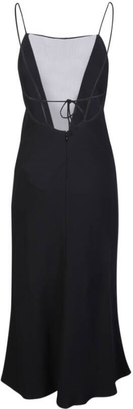 Stella Mccartney Dag Midi -jurk Zwart Dames