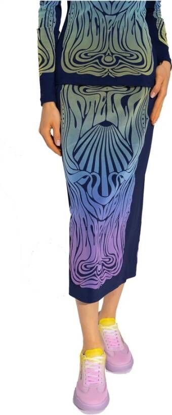 Stella Mccartney Midi-rok Blauw Dames