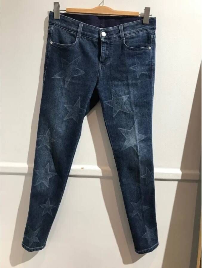 Stella McCartney Pre-owned Cotton jeans Blauw Dames