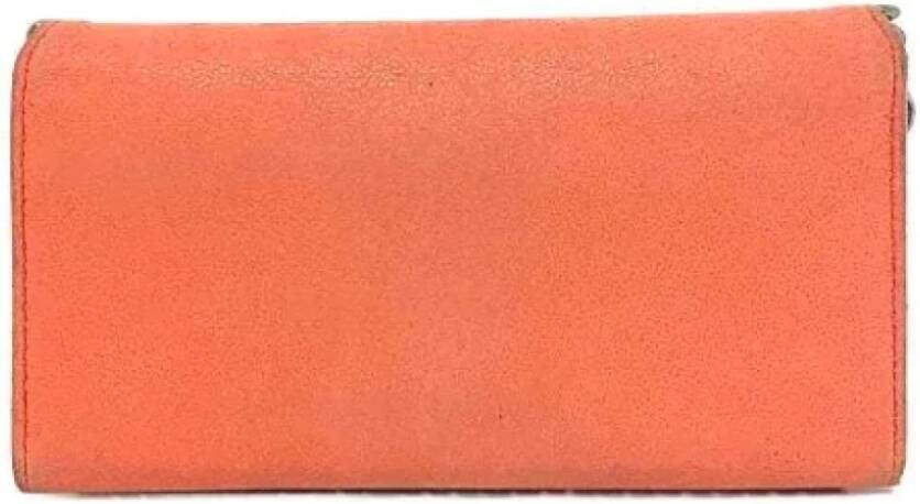 Stella McCartney Pre-owned Fabric wallets Oranje Dames