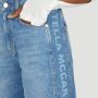 Stella Mccartney Gegraveerde Logo Denim Jeans Blue Dames - Thumbnail 2