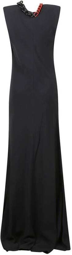Stella Mccartney Mouwloze maxi -jurk Zwart Dames