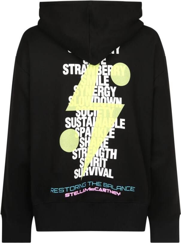 Stella Mccartney Zwarte stijlvolle sweatshirt met unieke print Zwart Dames