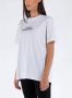 Stella Mccartney Katoenen T-shirt met Relief Logo Detail White Dames - Thumbnail 2