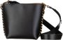 Stella Mccartney Frame Bucket Hobo Bag Black Leather Vegan Zwart Dames - Thumbnail 2