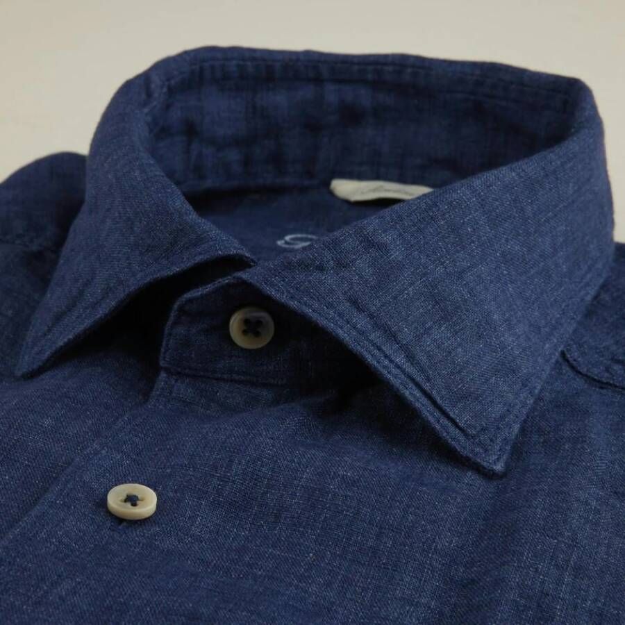 Stenströms Stenstroms Fitted body shirt Blauw Heren