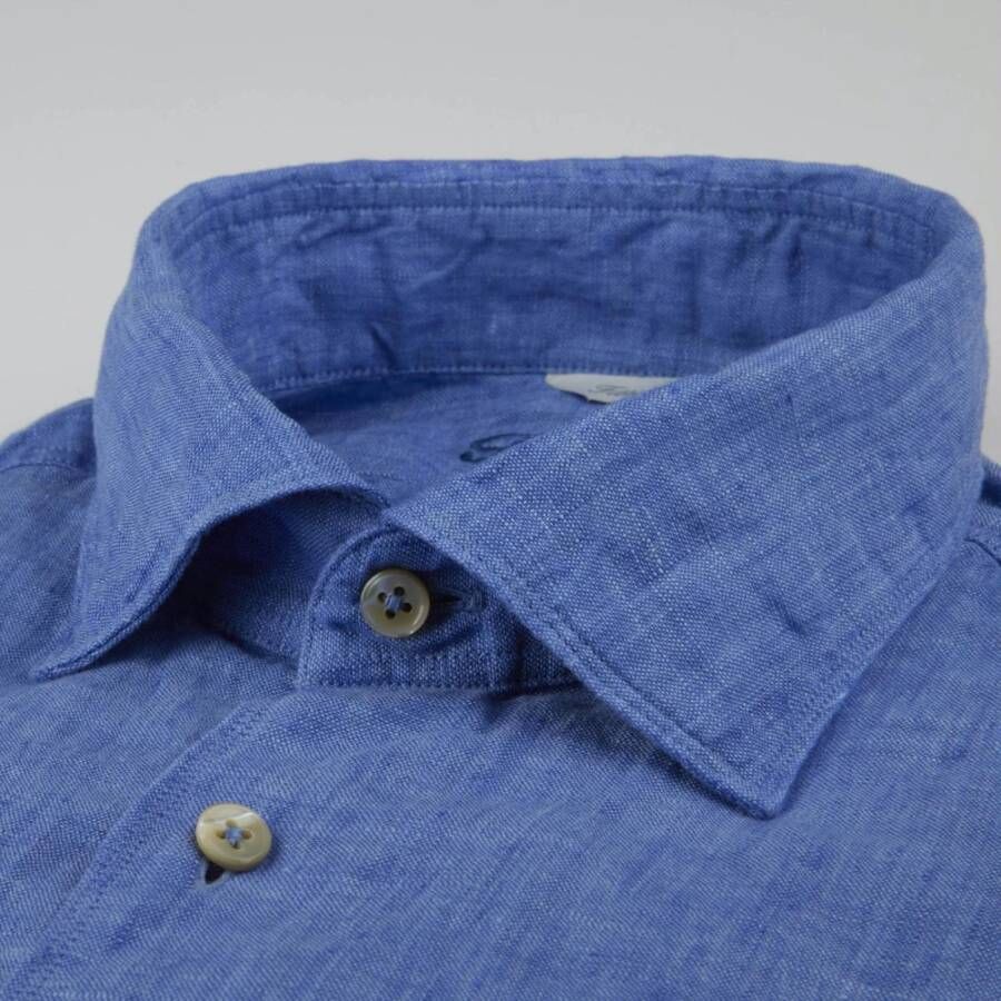 Stenströms Stenstroms shirt Fitted body Blauw Heren