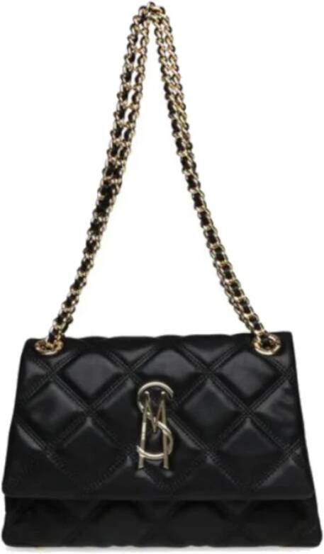 Steve Madden Gewatteerde zwarte schoudertas voor dames Zwart Dames
