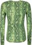 Stine Goya Juno Longsleeve Top Groen Dames - Thumbnail 2