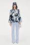 Stine Goya Wijde broek met hoge taille Blauw Dames - Thumbnail 2