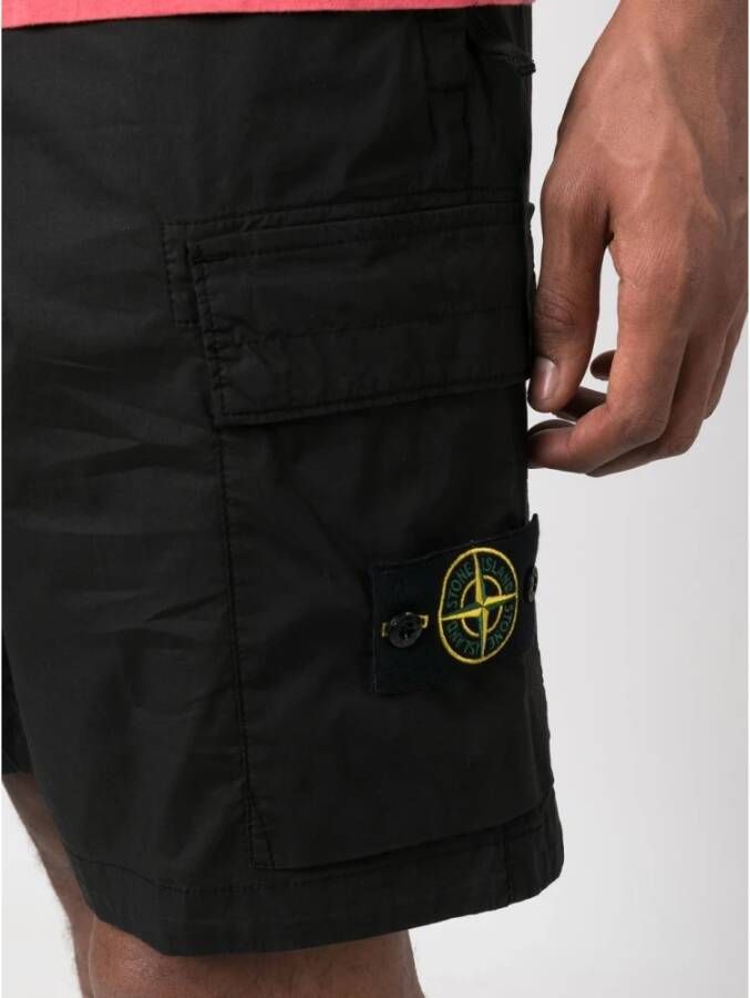 Stone Island Casual Shorts Zwart Heren