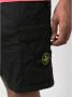 Stone Island Casual Shorts Zwart Heren - Thumbnail 2