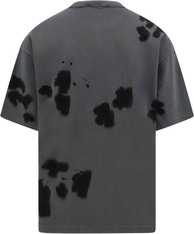 Stone Island Grijze Crew-Neck T-Shirt met Logo Gray Heren