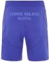 Stone Island Ultramarijnblauwe Stretchylon Shorts Blauw Heren - Thumbnail 2