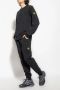Stone Island Zwarte cargobroek met geribbelde boorden Black Heren - Thumbnail 2