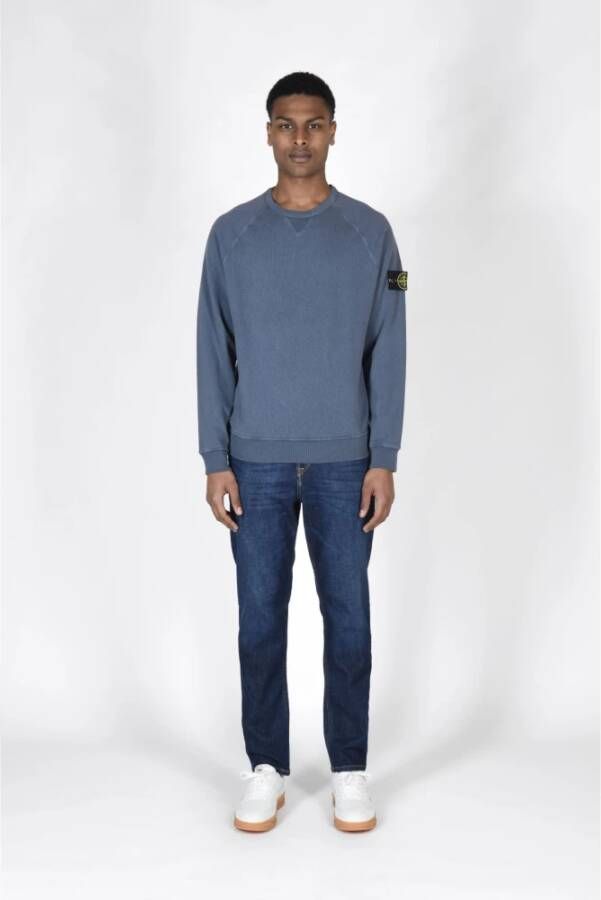 Stone Island Sweatshirt Blauw Heren