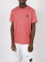 Stone Island Premium Logo Patch T-Shirt Roze Heren - Thumbnail 2