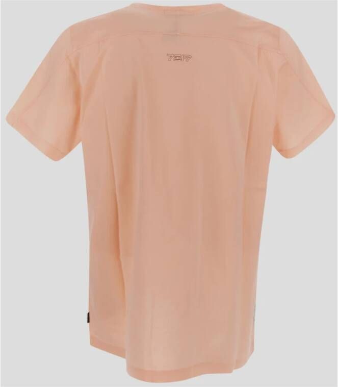 Stone Island Klassiek katoenen T-shirt Roze Heren