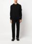 Stone Island Zwarte Ribgebreide Sweaters met Verhoogde Naden Black Heren - Thumbnail 2