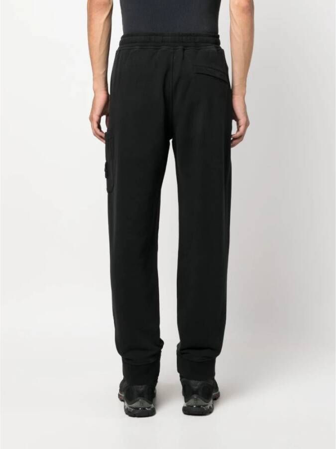 Stone Island Zwarte Track Pants Zwart Heren