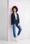 Street One Blauwe Reverskraag Blazer Lange Mouwen Blue Dames - Thumbnail 3