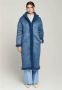 STUDIO AR Reversible teddy coat Florance blauw - Thumbnail 2