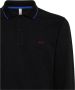 Sun68 Lange Mouw Polo Shirt Black Heren - Thumbnail 2