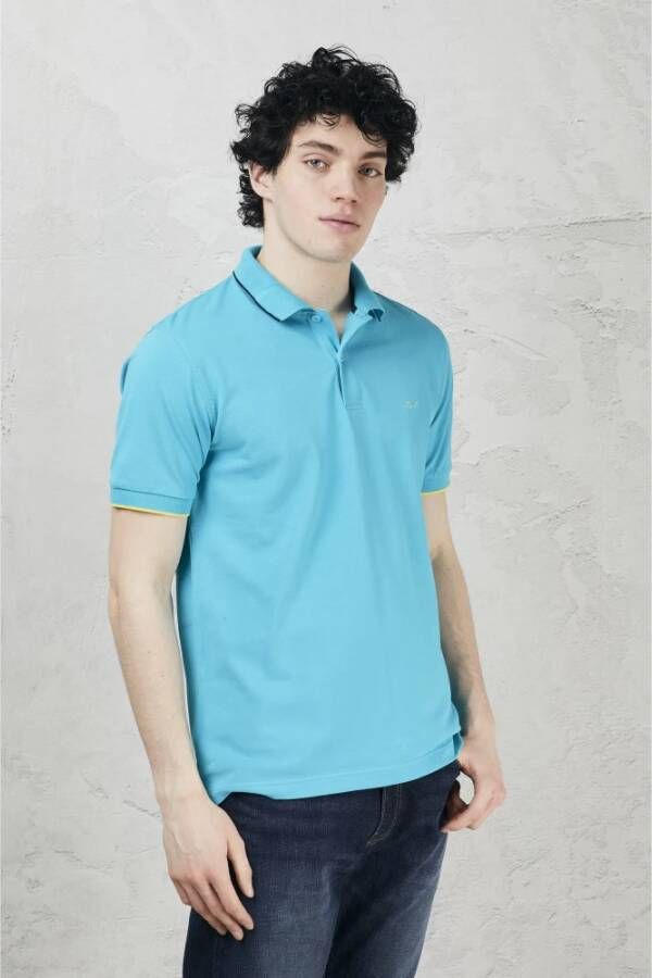 Sun68 Klassiek Polo Shirt Blue Heren - Foto 2