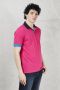 Sun68 Fuchsia Polo Shirt Collectie voor Heren Purple Heren - Thumbnail 2