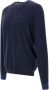 Sun68 Blauwe Sweaters met Ronde Elleboog Contrast Blauw - Thumbnail 2
