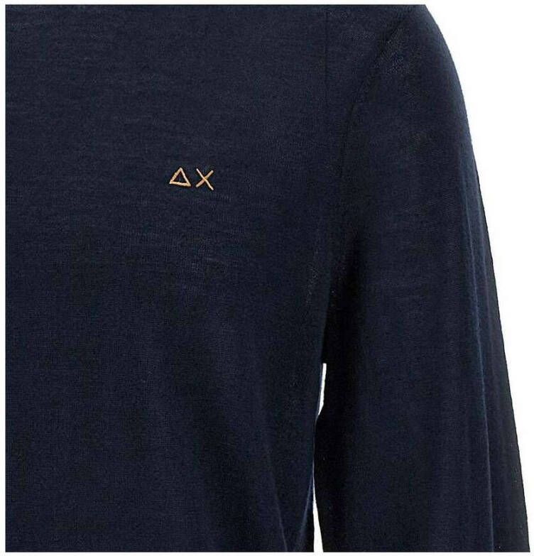 Sun68 Round-neck Knitwear Blauw Heren