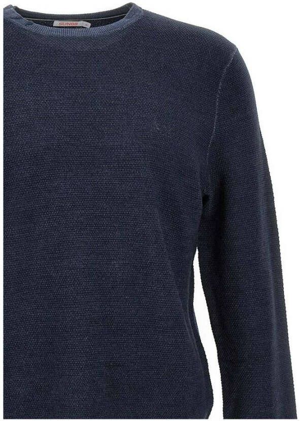 Sun68 Round-neck Knitwear Blauw Heren