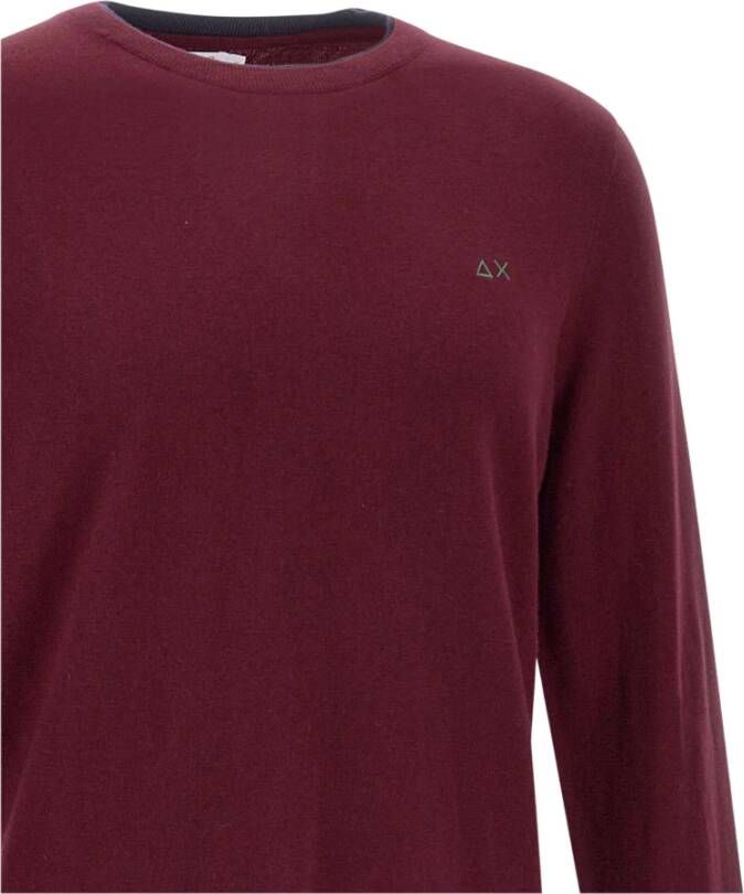 Sun68 Bordeaux Sweaters voor Heren Rood Heren